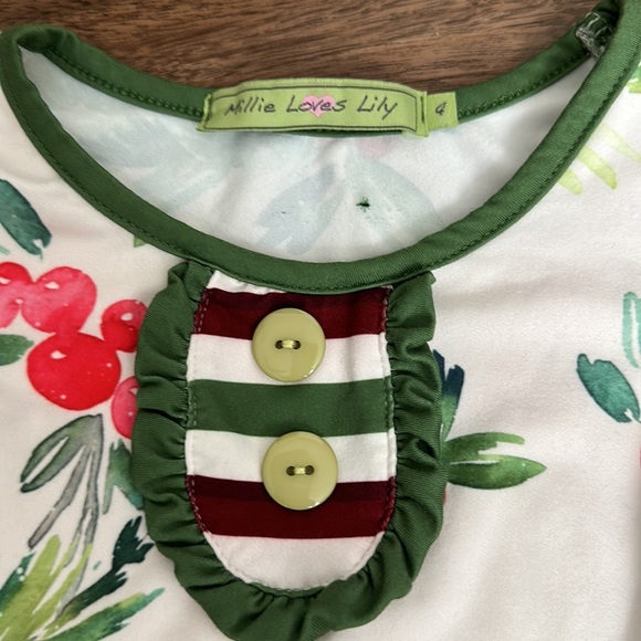 Millie loves Lily- Holiday Dress- Girls 4T - Picture 2 of 3